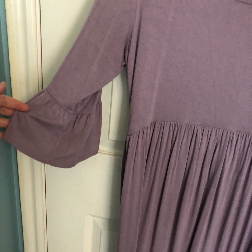 Purple flowy dress